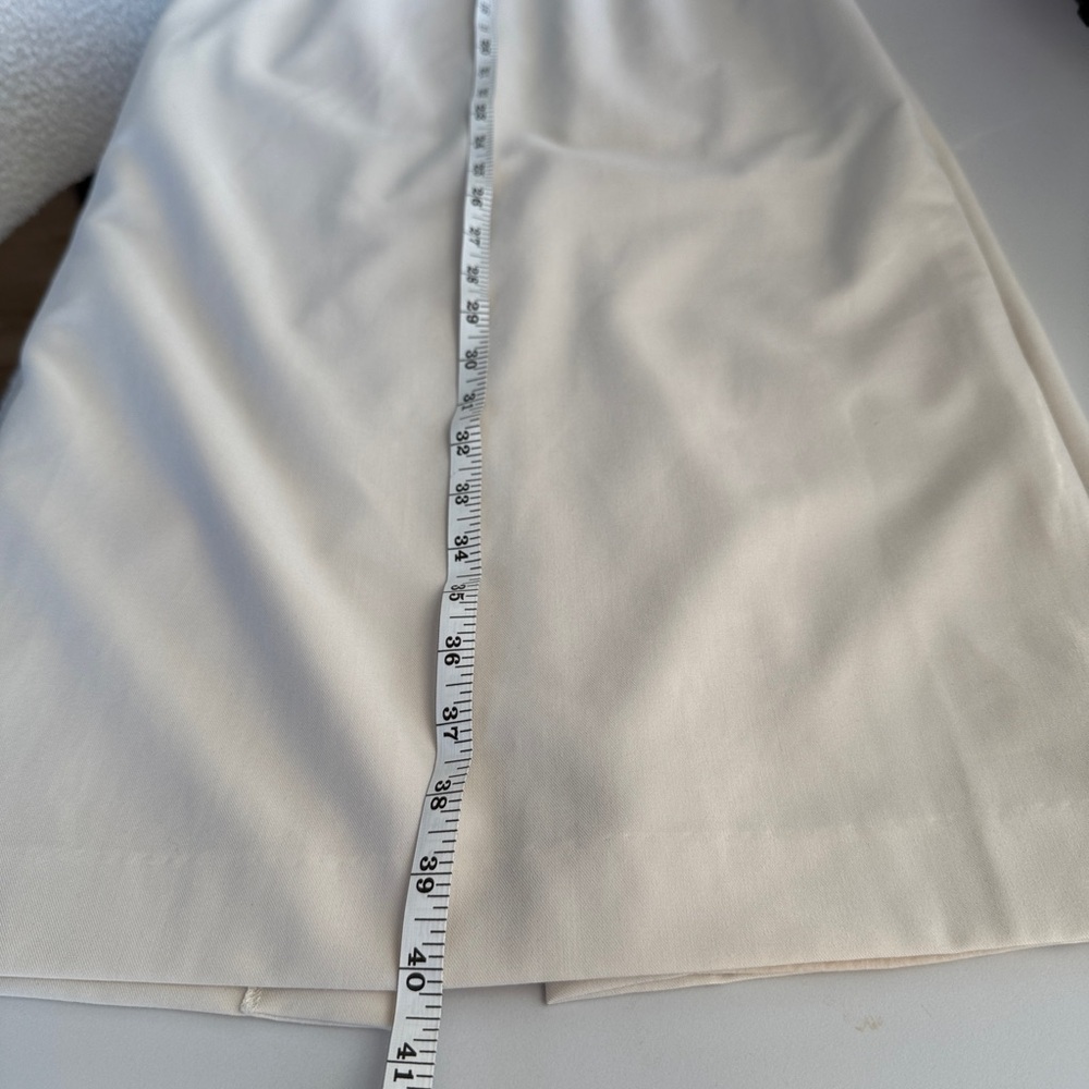 🔥Lichi Cream Sheath Midi Dress with Puff Sleeves in Perfect condition 🔥 - Picture 10 of 13